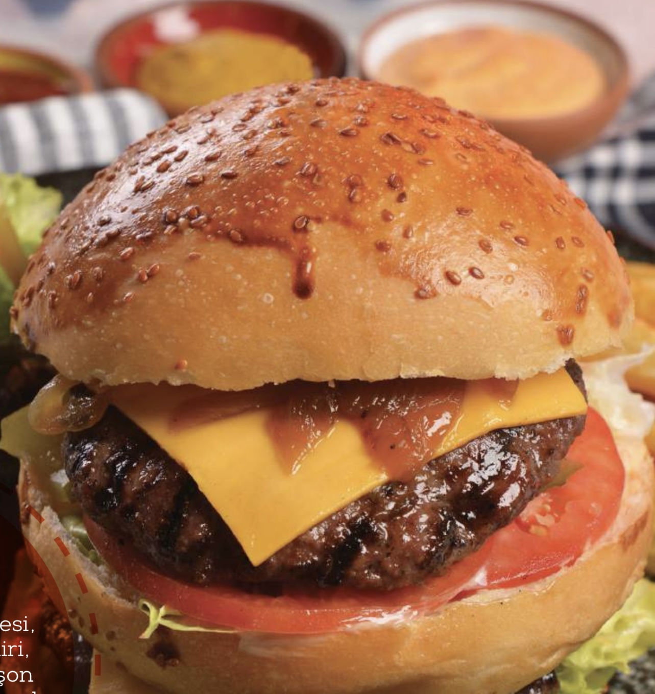 برجر بالجبنة