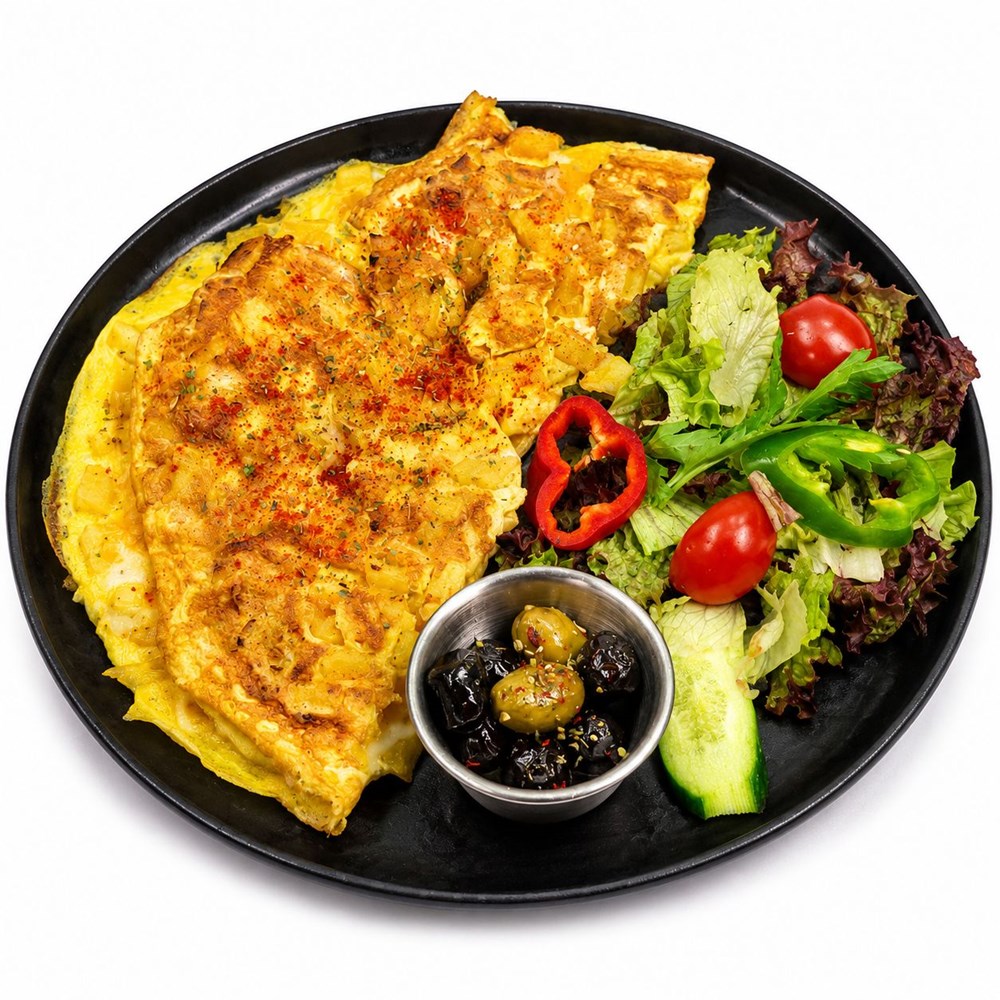 PATATES KAŞARLI OMLET