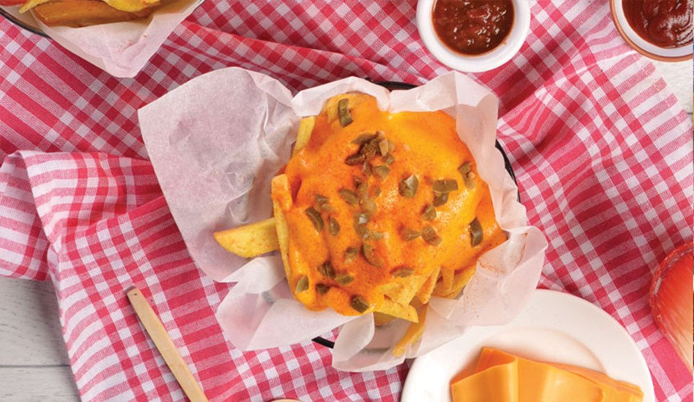 Chedar Soslu Parmak Patates