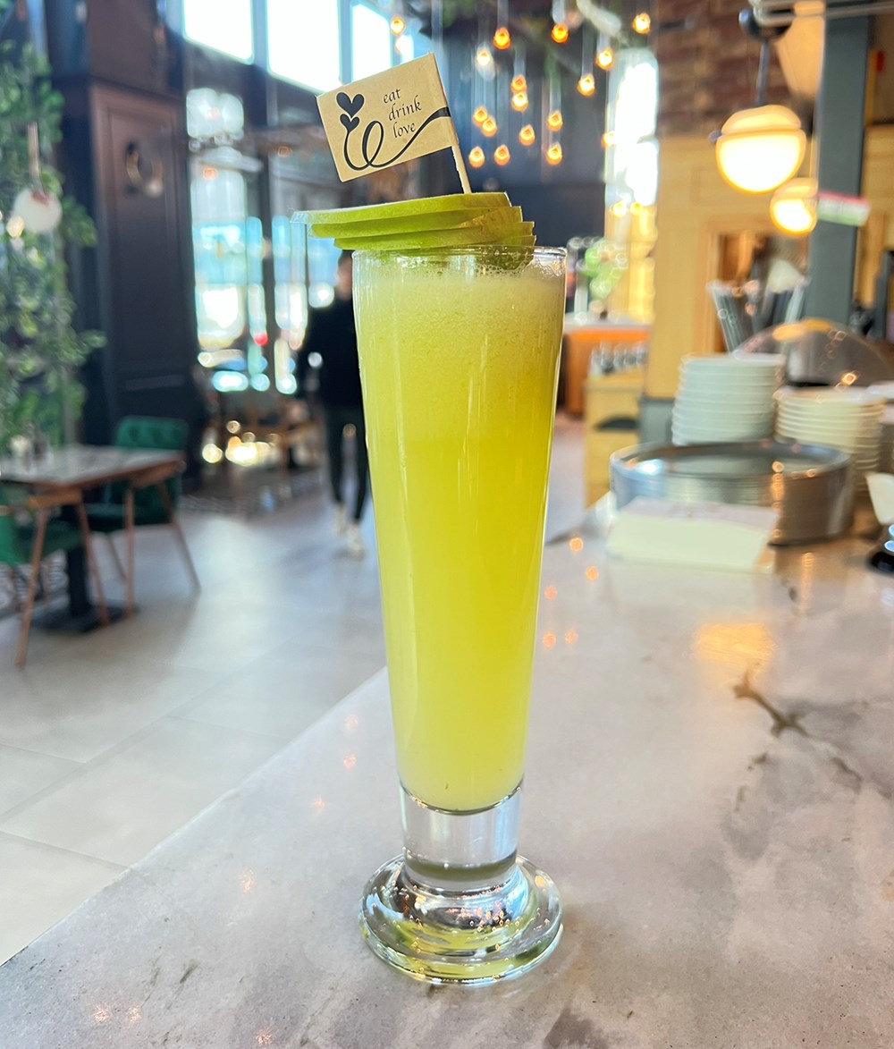 Yeşil elmalı limonata