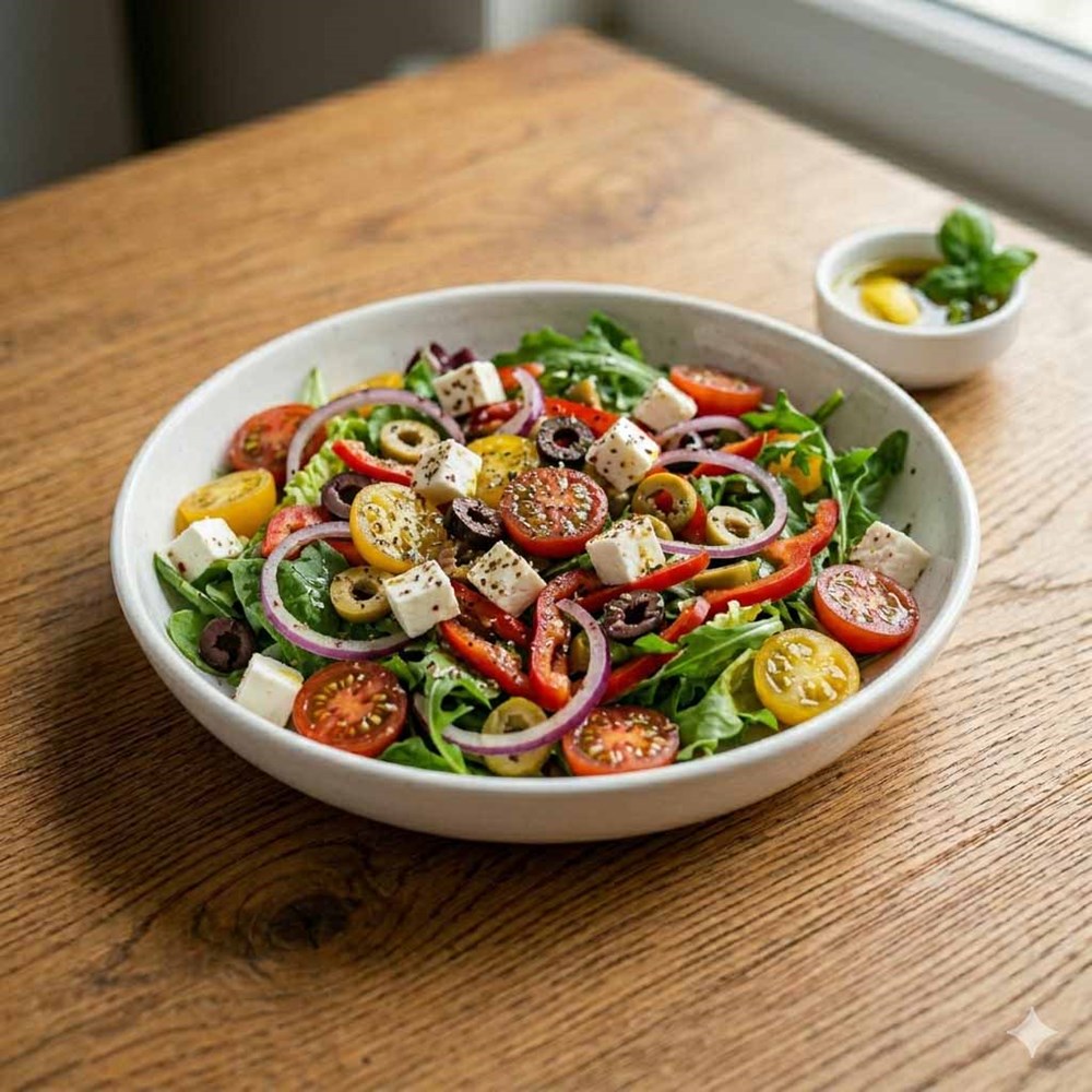 Akdeniz Salata (Beyaz Peynirli)