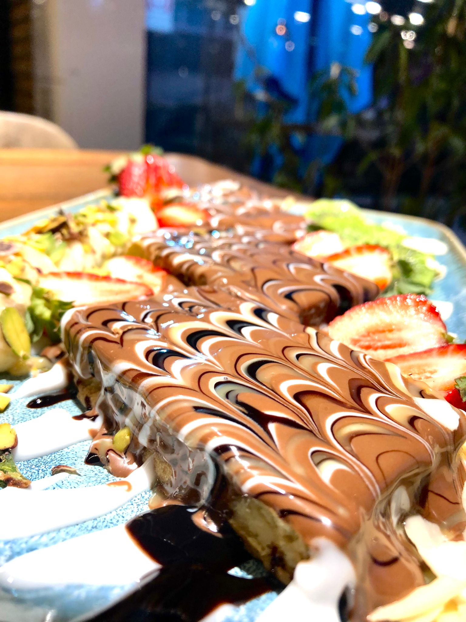 وافل بالفواكه